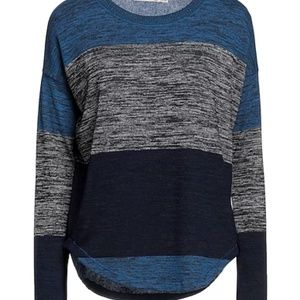 Rag & Bone Wide Stripe Shades of Blue Sweater